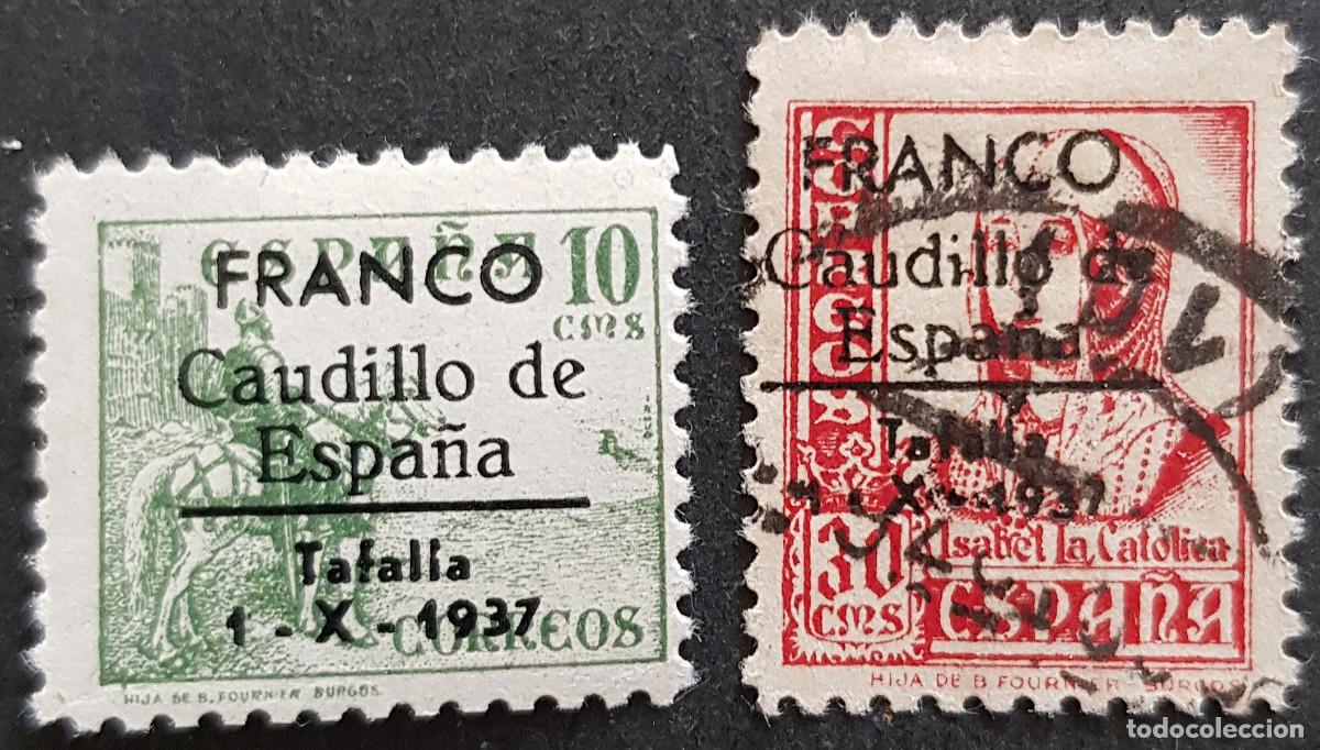 Sellos: Espa&ntilde;a a&ntilde;o 1938 emisiones locales TAFALLA