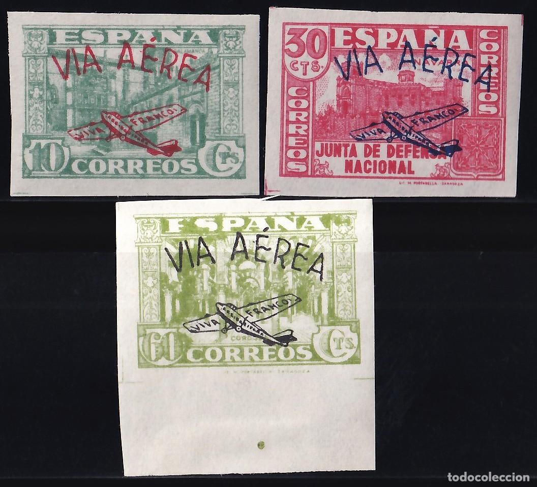 Sellos: Emisiones Locales Patri&oacute;ticas, IFNI 1937-1939 EDIFIL N&ordm; 1 / 3 /*/