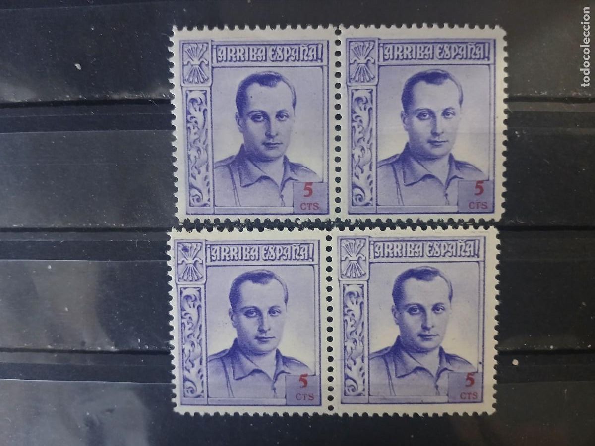 Sellos: A&Ntilde;O 1937 JOSE ANTONIO PRIMO DE RIVERA VALOR CATALOGO 1.60 EUROS