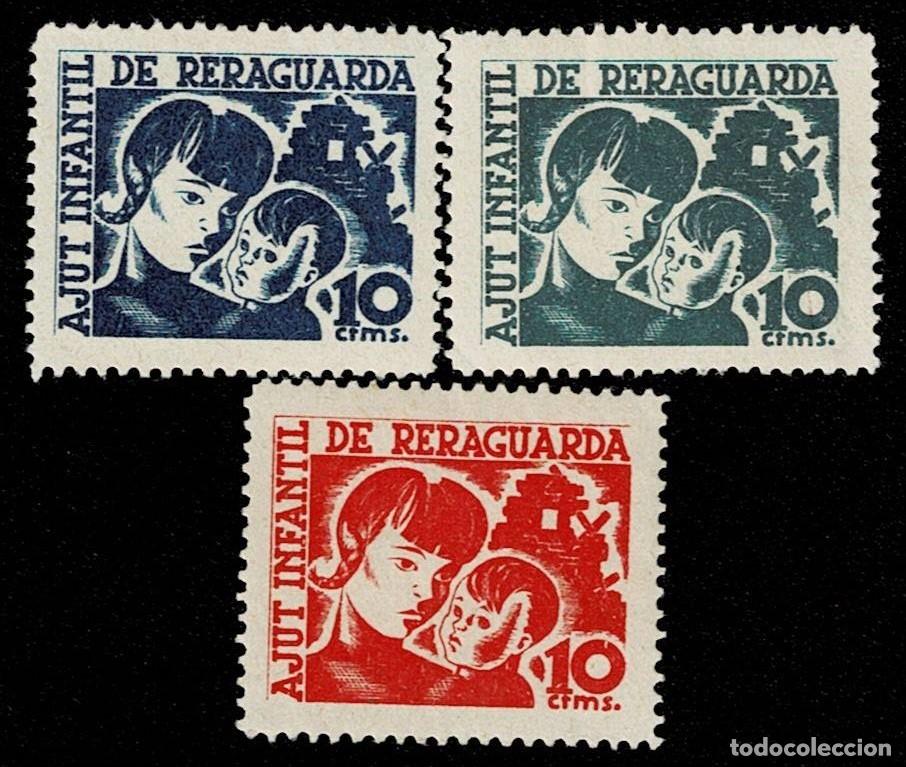 Sellos: 0128 Guerra Civil - Ajut infantil de Reraguarda Serie completa
