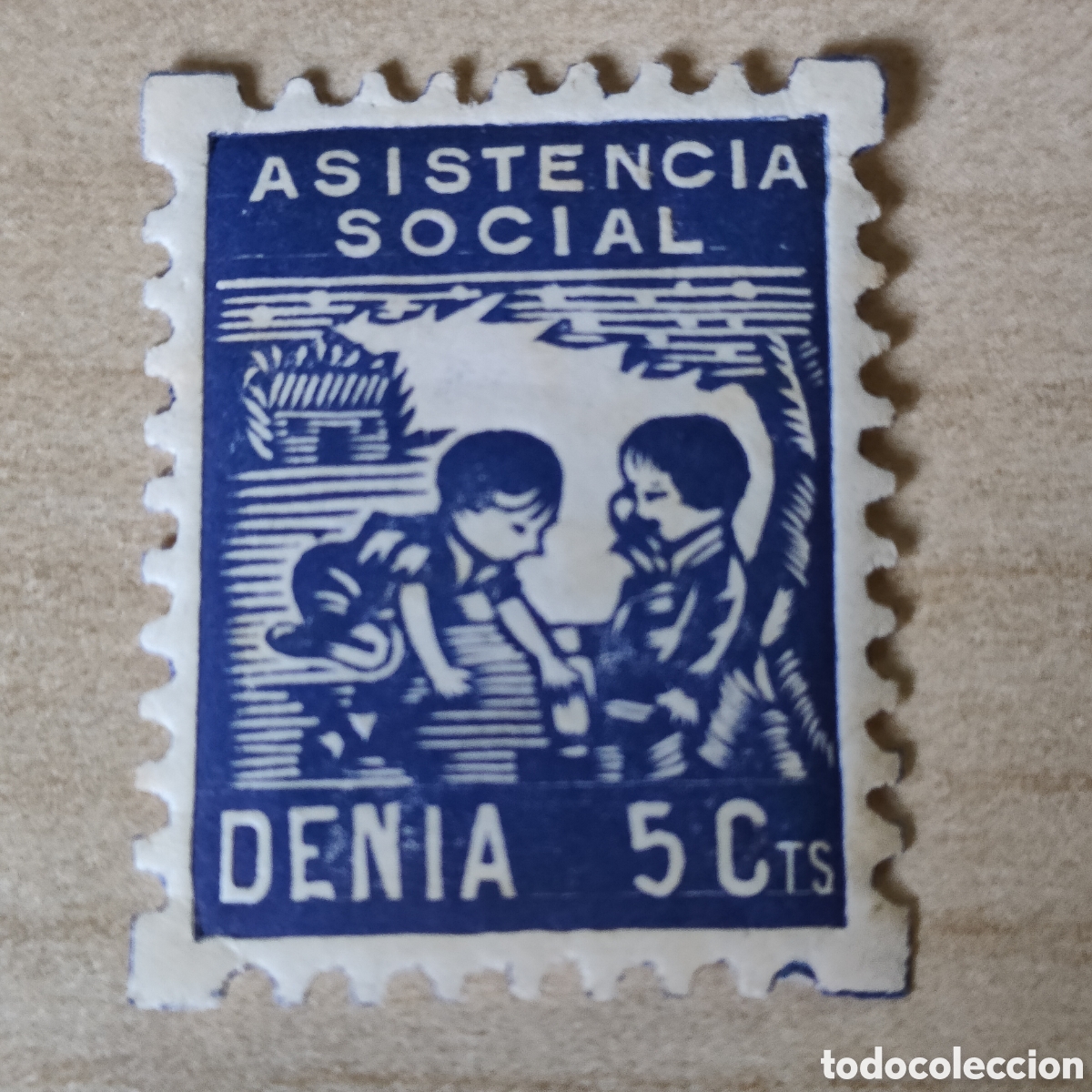 Sellos: a76 ESCASO Alicante Denia Asistencia Social Allepuz 43 tipo II