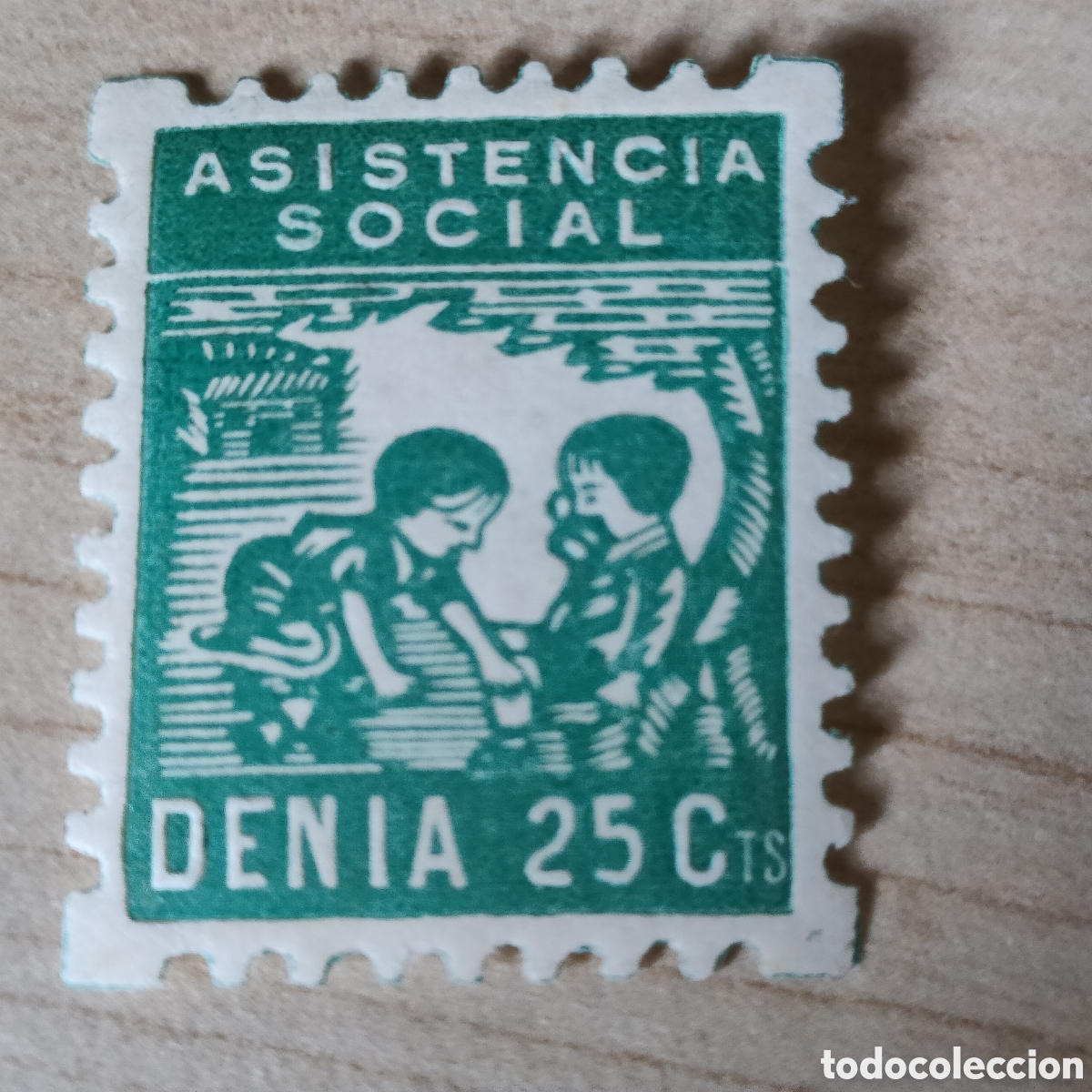 Sellos: a76 ESCASO Alicante Denia Asistencia Social Allepuz 55 tipo IV