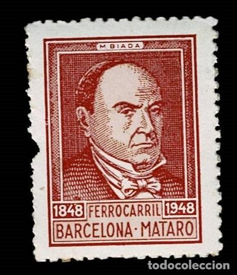 Sellos: 0494 CENTENARIO DEL FERROCARRIL ESPA&Ntilde;OL LINEA BARCELONA - MATARO El de la foto