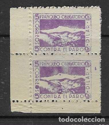 Sellos: DILAR-GRANADA- 5 CTS-PAREJA- CONTRA EL PARO- VER FOTOS