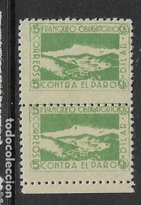Sellos: DILAR-GRANADA- 5 CTS-PAREJA- CONTRA EL PARO- VER FOTOS