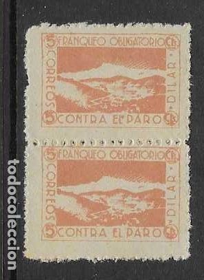 Sellos: DILAR-GRANADA- 5 CTS-PAREJA- CONTRA EL PARO- VER FOTOS