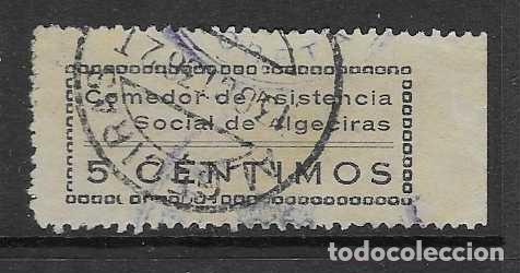 Sellos: ALGECIRAS-CADIZ.- 5 CTS,-COMEDOR ASISTENCIAL- - VER FOTOS