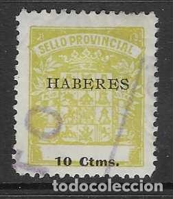 Sellos: CADIZ.- 10 CTS,- HABERES - VER FOTOS