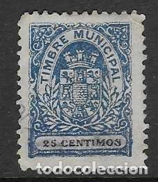 Sellos: JEREZ-CADIZ.- 25 CTS,- TIMBRE MUNICIPAL - VER FOTOS