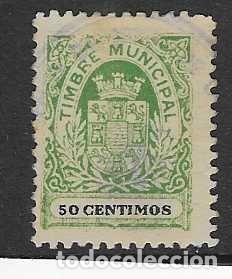 Sellos: JEREZ-CADIZ.- 50 CTS,-VARIEDAD DE COLOR- TIMBRE MUNICIPAL - VER FOTOS