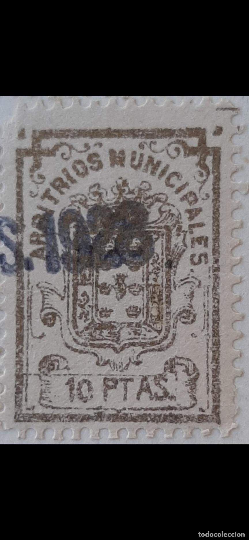 Sellos: MURCIA SELLO 10 PESETAS ARBITRIOS MUNICIPALES