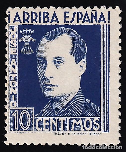 Sellos: Falange Espa&ntilde;ola, 10 cts. azul oscuro, Jose Antonio Primo de Rivera,