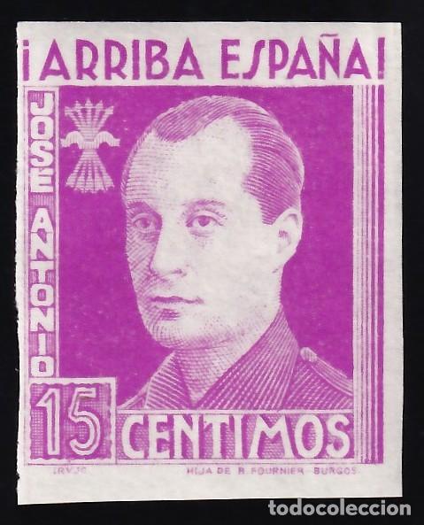 Sellos: Falange Espa&ntilde;ola, 15 cts. violeta, Jose Antonio Primo de Rivera, [SIN DENTAR.]