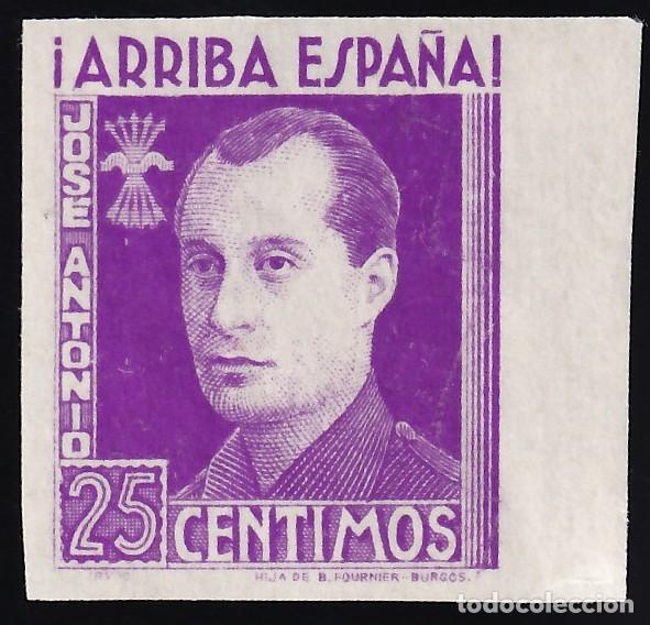 Sellos: Falange Espa&ntilde;ola, 25 cts. lila, Jose Antonio Primo de Rivera, [SIN DENTAR.]