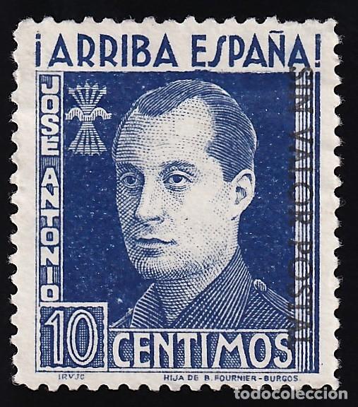 Sellos: Falange Espa&ntilde;ola, 10 cts. azul, Jose Antonio Primo de Rivera, [SIN VALOR POSTAL.]