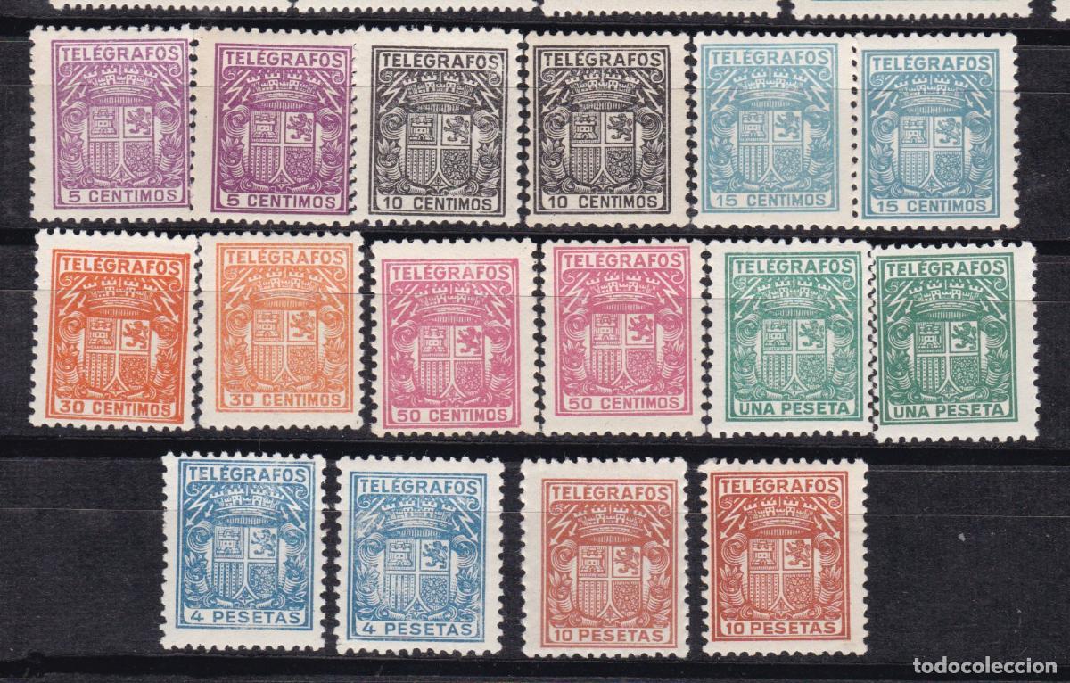 Sellos: FC4-114- TELEGRAFOS Edifil 68/75 x 2 Series **/* VARIEDADES