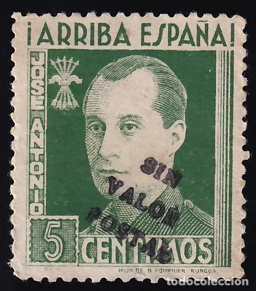 Sellos: Falange Espa&ntilde;ola, 5 cts. verde, Jose Antonio Primo de Rivera, [SIN VALOR POSTAL.]