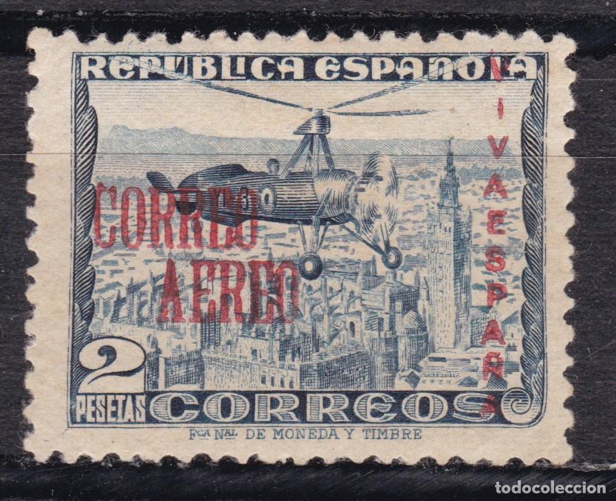 Sellos: AA6- Guerra Civil Locales SAN SEBASTIAN Edifil 61 * Con Se&ntilde;al Fijasellos. Doble Marquilla DURAN
