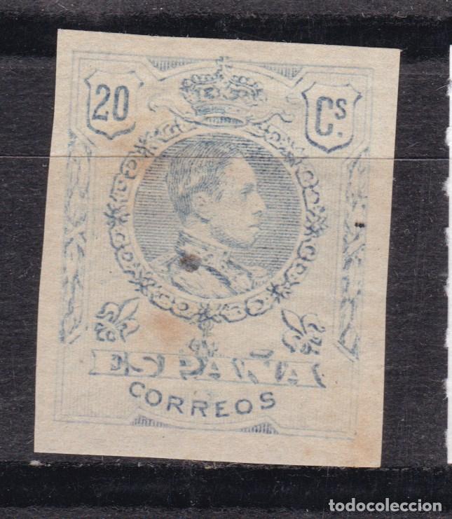 Sellos: AA6- Alfonso XIII Medall&oacute;n Edifil 272s AZUL. Error? Sin Dentar **. MUY RARO