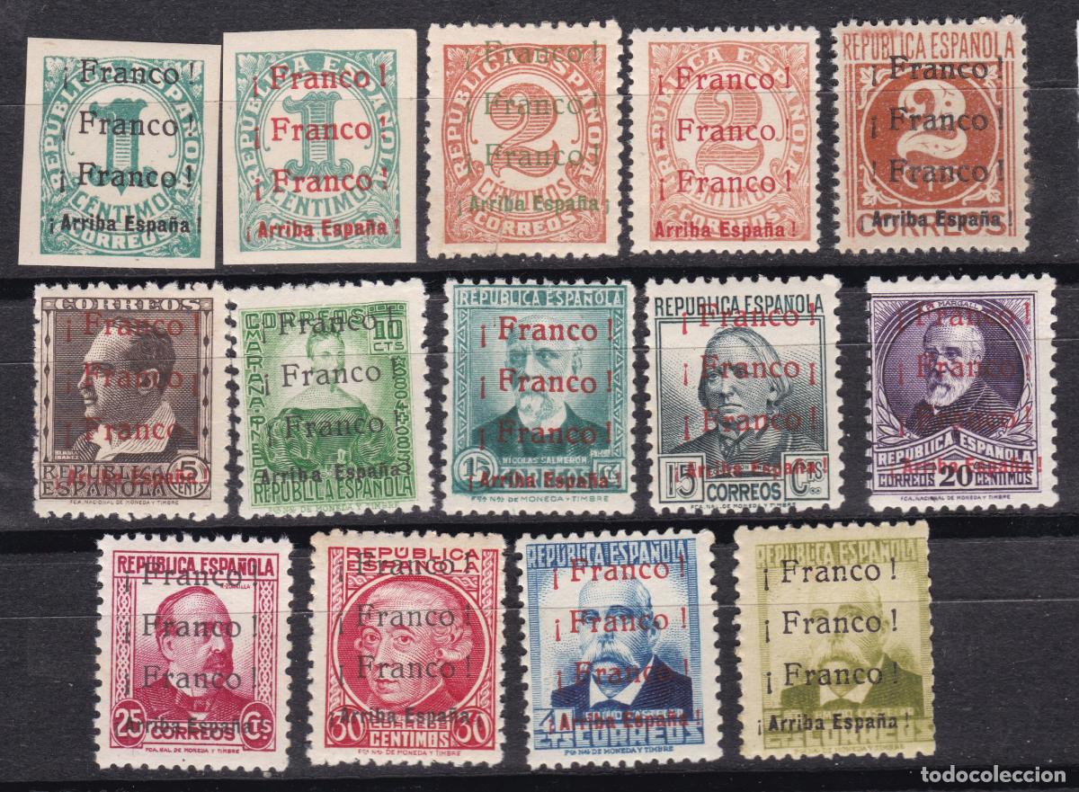 Sellos: FC4-141-Guerra Civil. Locales Patri&oacute;ticos JEREZ de la FRONTERA Edifil 1/14 Nuevos PERFECTOS