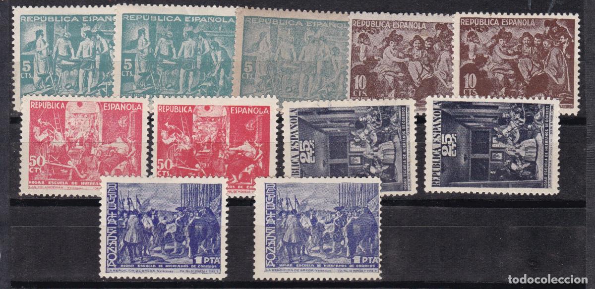 Sellos: FC4-153- BENEFICENCIA Cuadros VELAZQUEZ Edifil 29/33 x 2 series **/* Nuevos. VARIEDADES