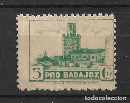 Sellos: espa&ntilde;a guerra civil pro badajoz 5 cts usado - 30/37