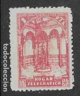 Sellos: BENEFICENCIA.- 1 PTA.-HOGAR TELEGRAFICO- VER FOTOS