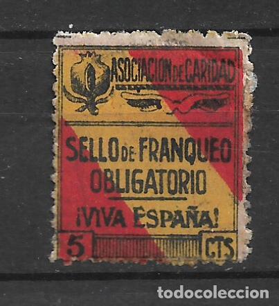 Sellos: espa&ntilde;a guerra civil granada asociacion de caridad 5 cts usado - 30/37