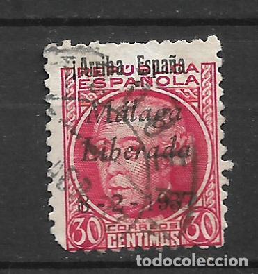 Sellos: espa&ntilde;a guerra civil malaga 30 cts usado - 30/37