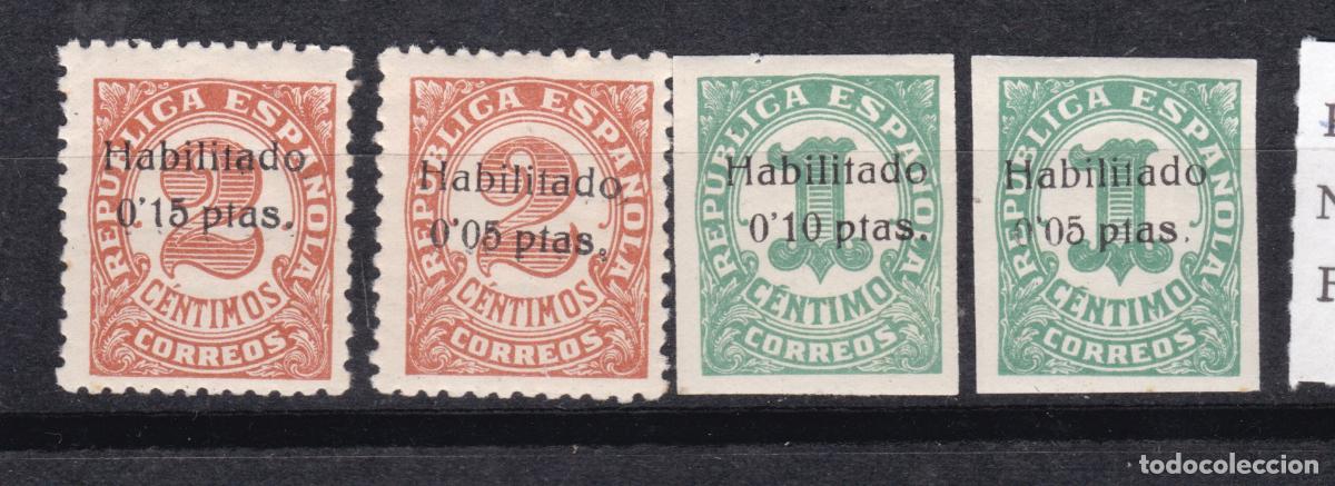 Sellos: AA1- Guerra Civil Locales Habilitados BALEARES * Ligera Se&ntilde;al fijasellos. LUJO