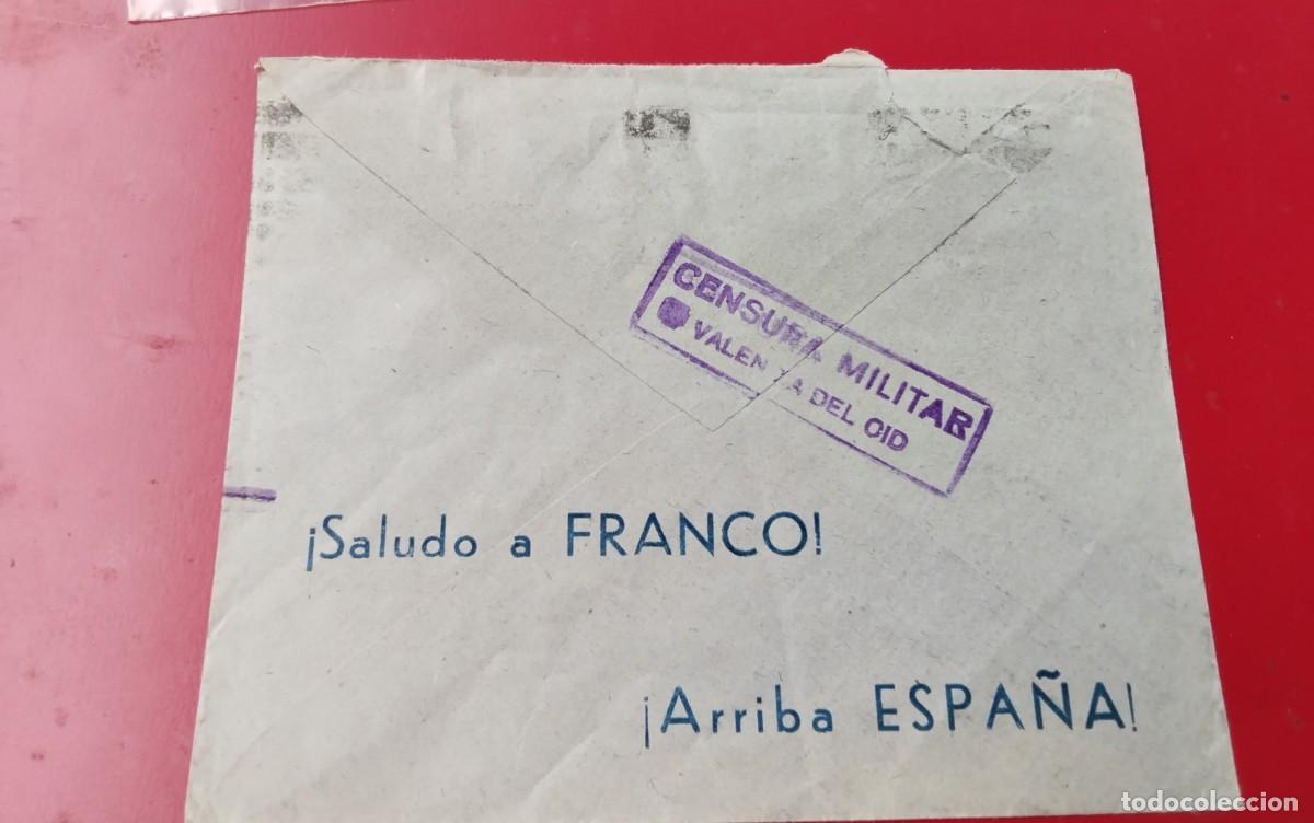 Sellos: GUERRA CIVIL VALENCIA SOBRE CIRCULADO A BELGICA CON CENSURA MILITAR VER DESCRIPCION PIEZA COLECCION