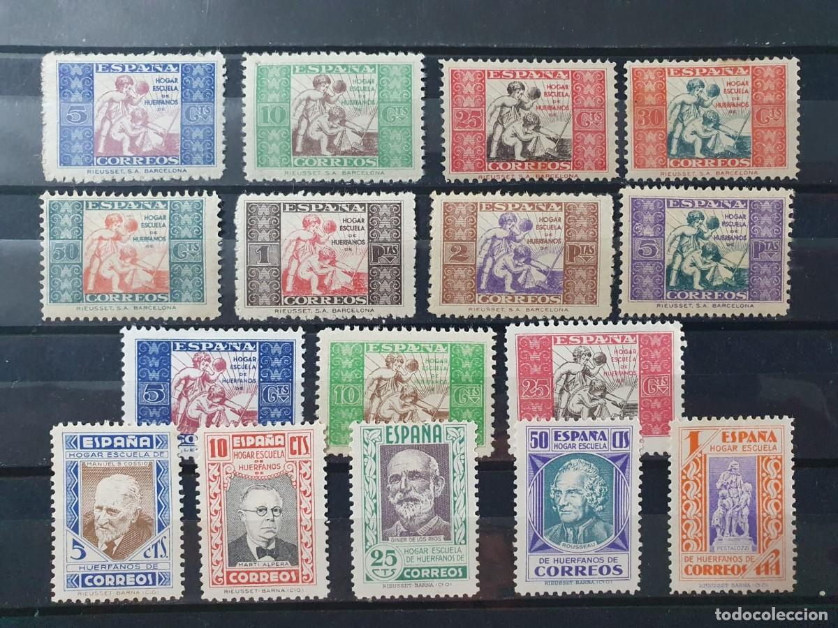 Sellos: BENEFICENCIA EDIFIL 1 A 16 */** ESPA&Ntilde;A 1934 A 1937