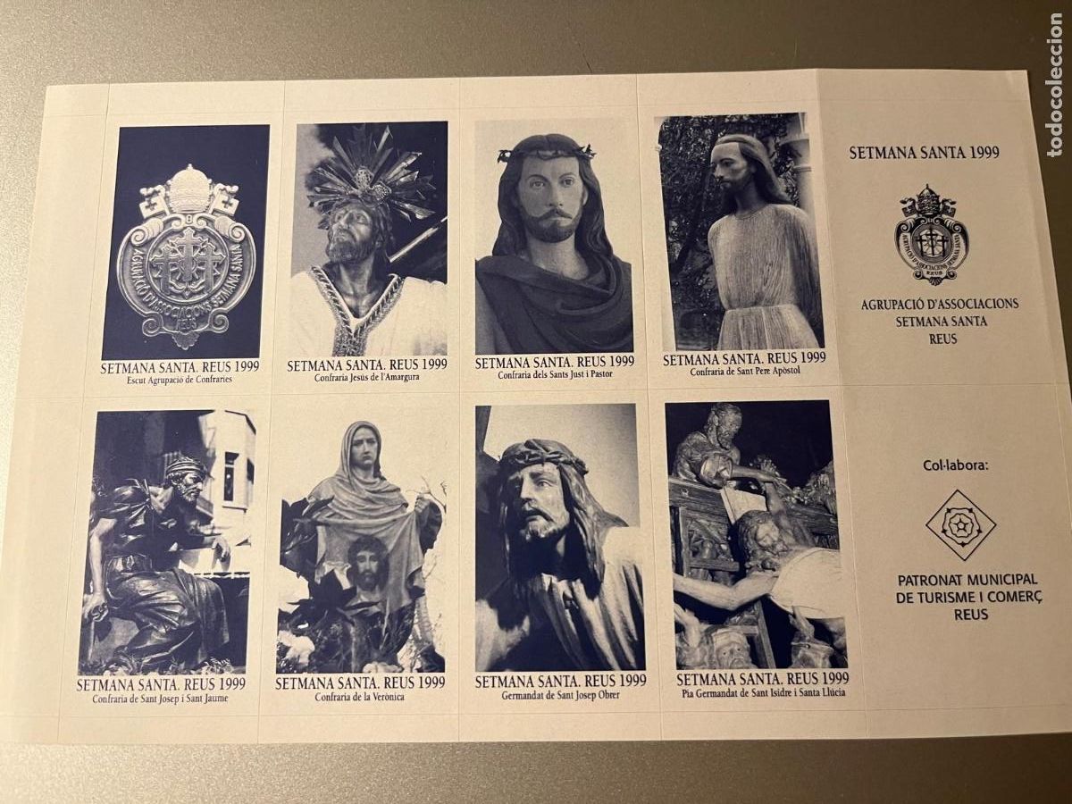 Timbres: VI&Ntilde;ETAS AGRUPACI&Oacute; D ASOCIACI&Oacute;NS SETMANA SANTA REUS 1999