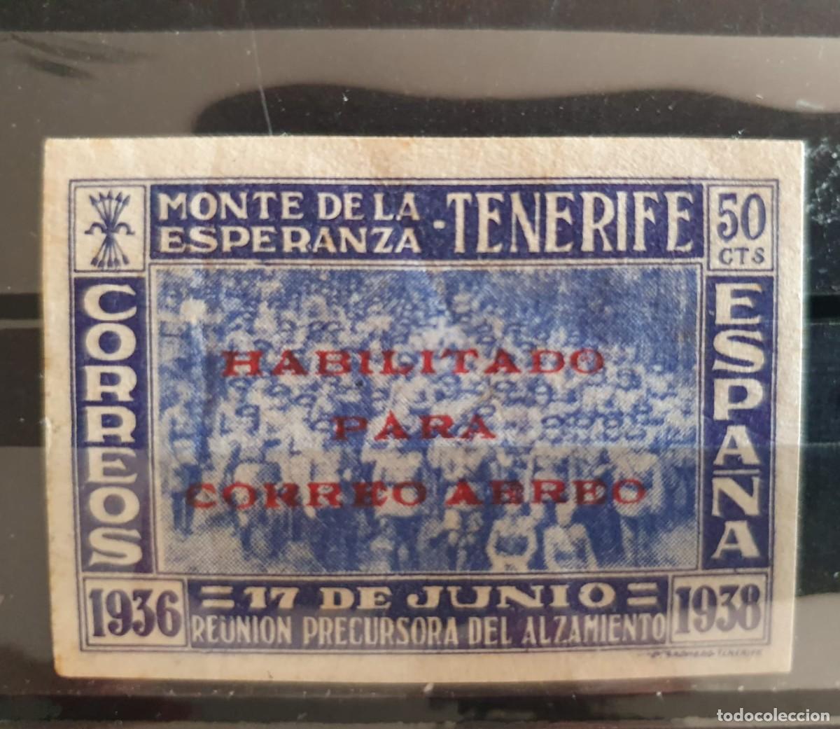 Sellos: CANARIAS EDIFIL 56 * SIN DENTAR HABILITADO ESPA&Ntilde;A 1938