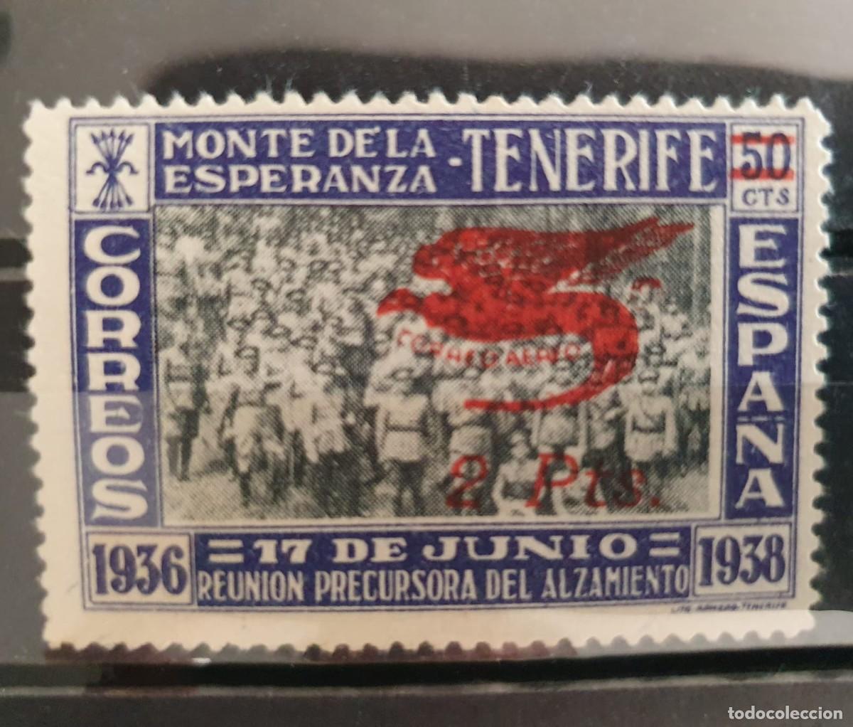 Sellos: CANARIAS EDIFIL 58 * HABILITADO ESPA&Ntilde;A 1939