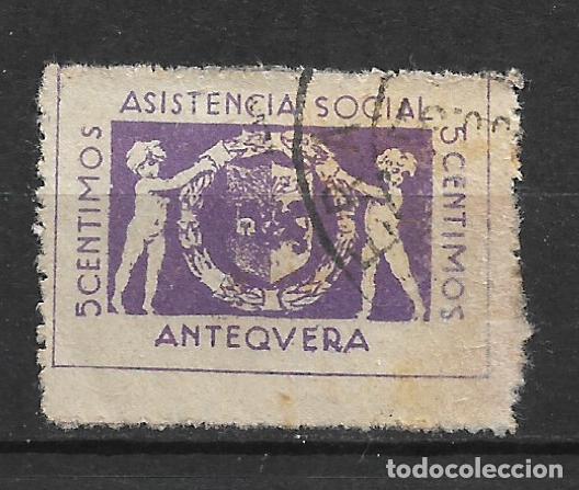 Sellos: espa&ntilde;a guerra civil antequera 5 cts. usado - 19/3