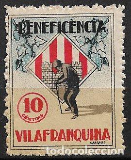 Sellos: Guerra Civil, Sellos Locales, Barcelona, VILLAFRANCA DEL PANADES, FEOFI n&ordm; 3 * *