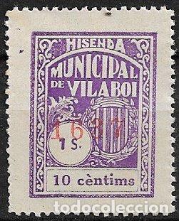 Sellos: Guerra Civil, Sellos Locales, Barcelona, VILABOI, FEOFI n&ordm; 6 * *