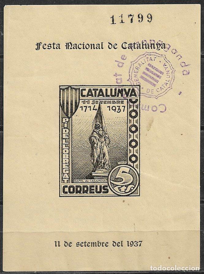 Sellos: Guerra Civil, SELLO LOCAL, Barcelona, PI DE LLOBREGAT, FESOFI n&ordm; 3 (o)