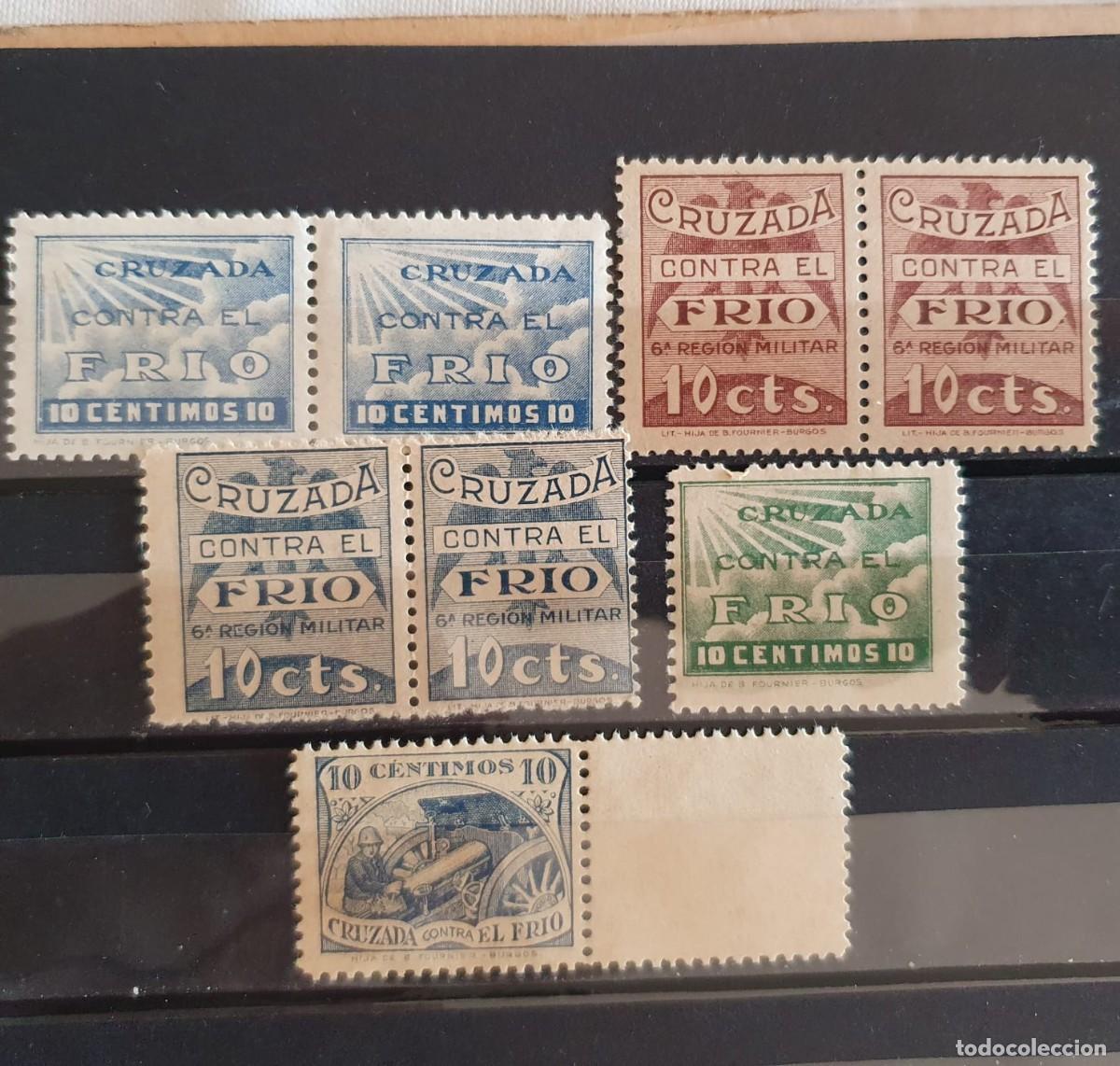 Stamps: LOTE SELLOS NUEVOS CRUZADA CONTRA EL FRIO ESPA&Ntilde;A 1936 1938