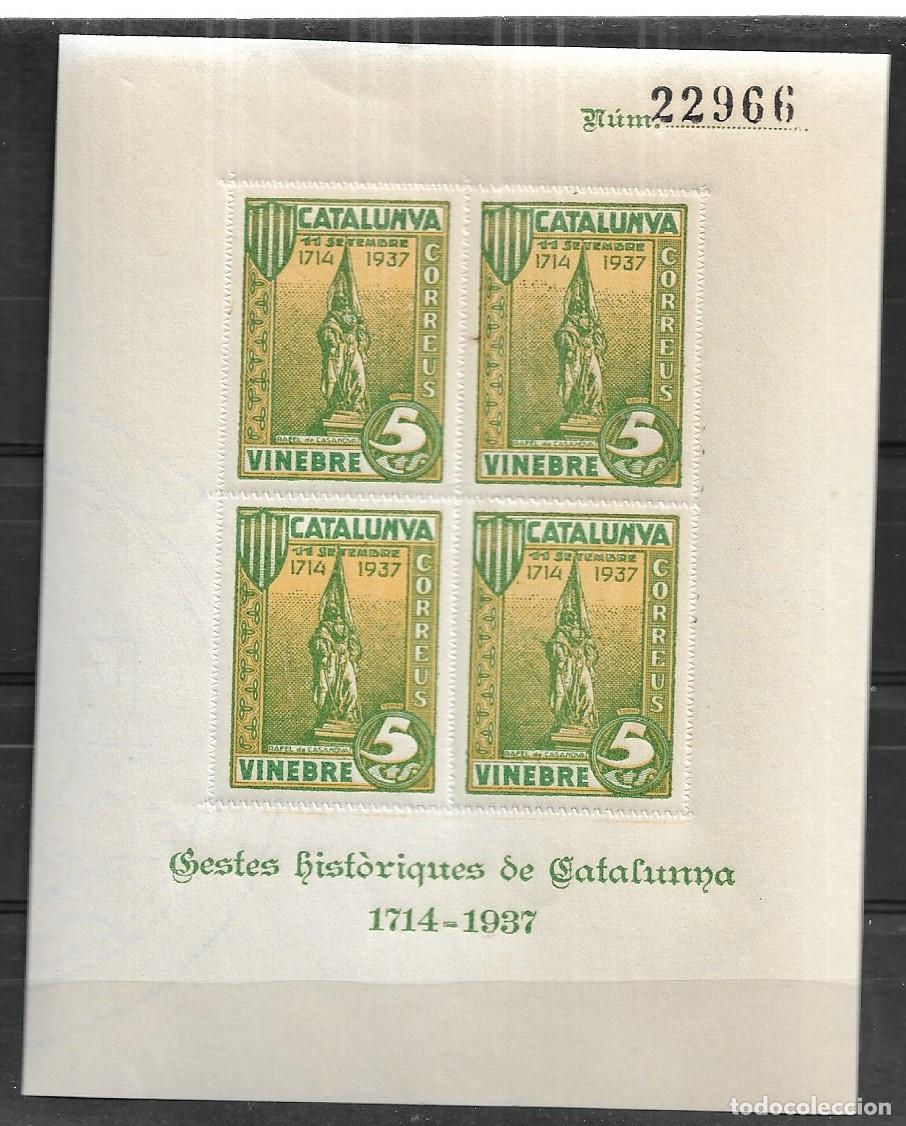 Sellos: ESPA&Ntilde;A GUERRA CIVIL 1937, HB. G&Aacute;LVEZ 768 - 5C. VINEBRE (Tarragona) . MNH.