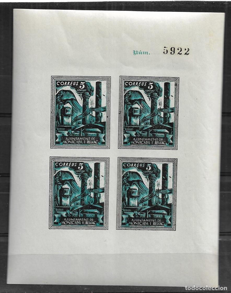 Sellos: ESPA&Ntilde;A GUERRA CIVIL 1937, AYUNTAMENT MONTCADA I REIXAC . MNH.