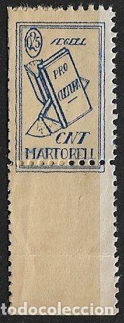 Sellos: Guerra Civil, SELLO LOCAL, Barcelona, MARTORELL, FESOFI n&ordm; 3 * * cnt