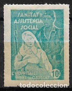 Sellos: Guerra Civil, SELLO LOCAL, Barcelona, HOSPITALET DE LLOBREGAT, FESOFI n&ordm; 2 *