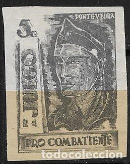 Sellos: Guerra Civil, SELLO LOCAL, Pontevedra, PONTEVEDRA, FESOFI n&ordm; 22 (*)