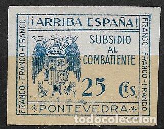 Sellos: Guerra Civil, SELLO LOCAL, Pontevedra, PONTEVEDRA, FESOFI n&ordm; 18 (*)