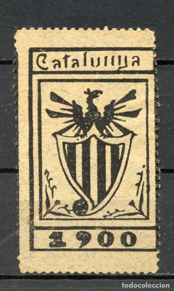Sellos: SELLOS NACIONALISTAS SIGLO XIX. CATALU&Ntilde;A - CATALUNYA. CAT&Aacute;LOGO S. NATHAN N&ordm;27 NEGRO SOBRE PAPEL GRIS
