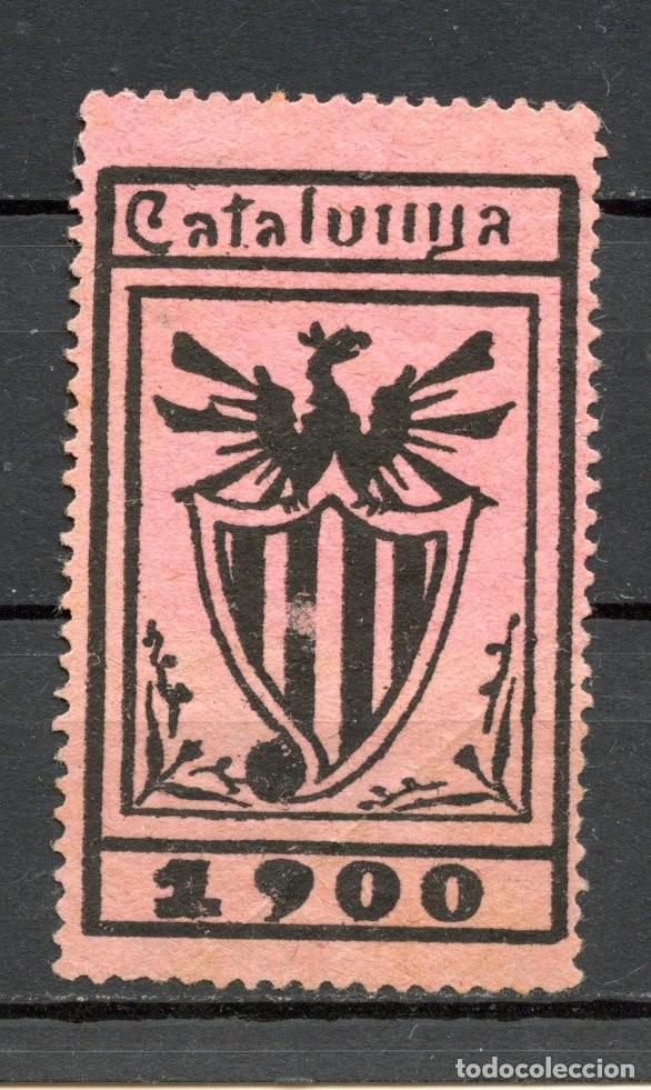Sellos: SELLOS NACIONALISTAS SIGLO XIX. CATALU&Ntilde;A-CATALUNYA 1900. CAT&Aacute;LOGO S. NATHAN N&ordm;27 PAPEL ROSA