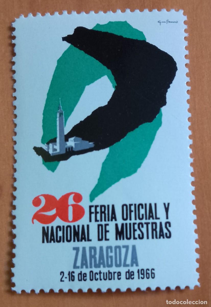 Sellos: 26 FERIA OFICIAL Y NACIONALDE MUESTRAS, ZARAGOZA 2-16 DE OCTUBRE DE 1966
