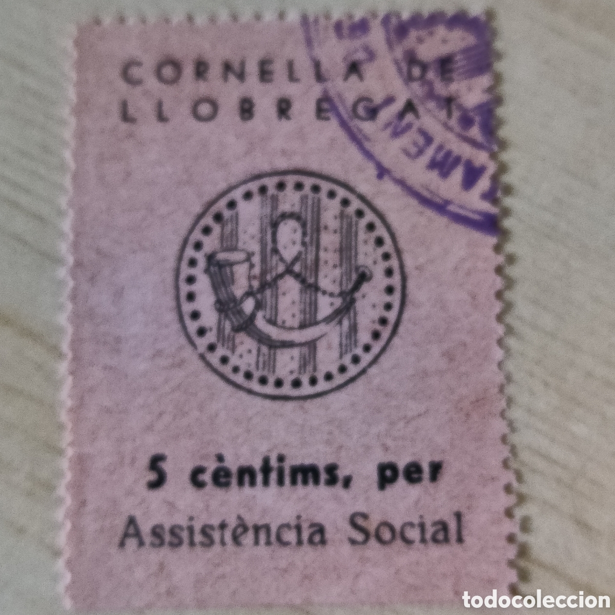 Sellos: Cpx Barcelona Cornell&aacute; de Llobregat Assist&egrave;ncia Social rosa claro